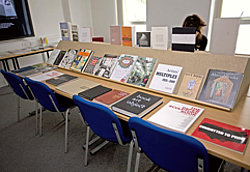 Reading room from the exhibiton: New Wave. artists’ publishing in the 21st Century, 2009 ©CFPR